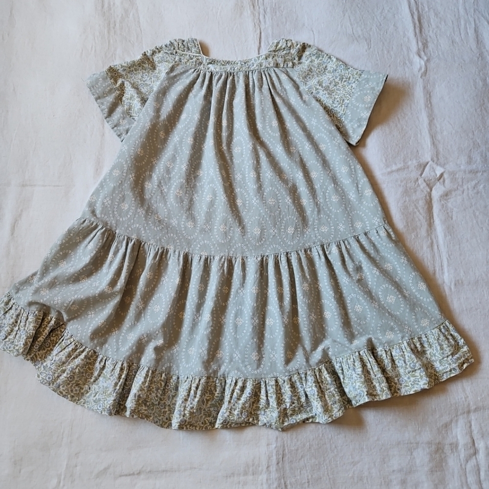 Umgee Floral Trapez & Swing Mini-Dress Short Sleeves With Pockets Size Small - Picture 13 of 14